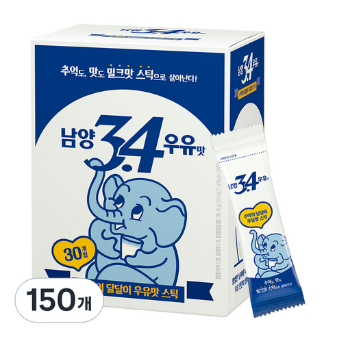 남양유업 3.4 우유맛 스틱 분말, 17.2g, 30개입, 5개