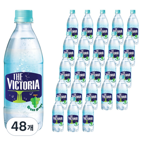 웅진빅토리아 더빅토리아 청포도 탄산음료, 500ml, 48개