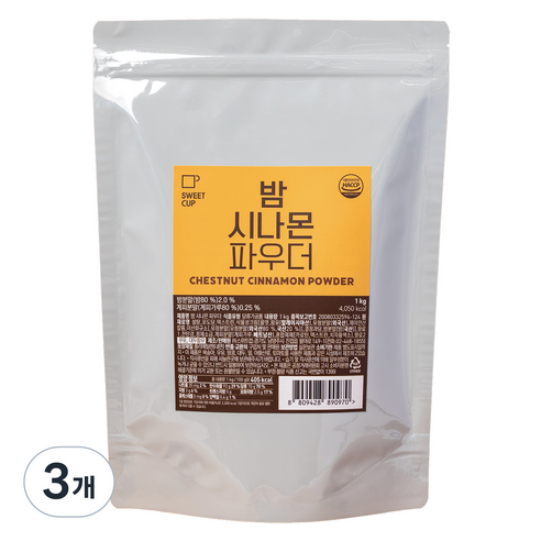 스위트컵 밤 시나몬 파우더, 1kg, 3개, 1개입