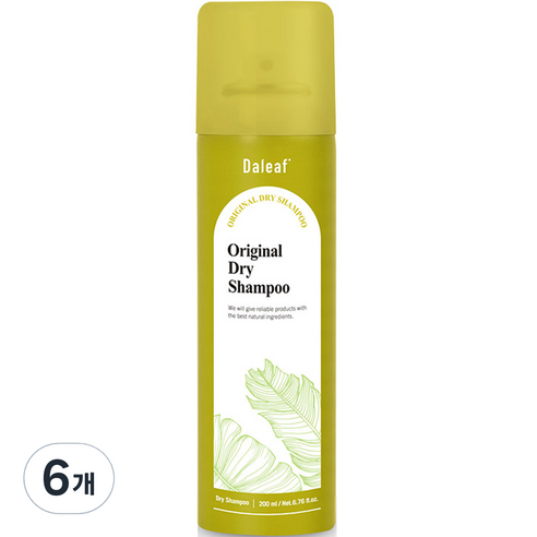 달리프 오리지널 드라이 샴푸 허브향, 200ml, 6개
