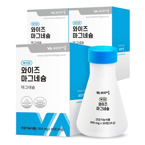 비타민마을 와이즈 마그네슘, 30정, 3개