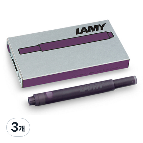 LAMY 만년필 잉크카트리지 5p, 블랙베리, 3개