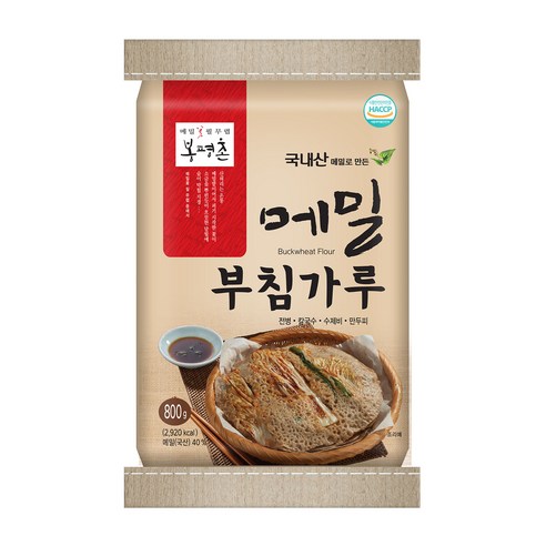 봉평촌 국내산 메밀 부침가루 신선하고 풍부한 맛을 즐기세요!