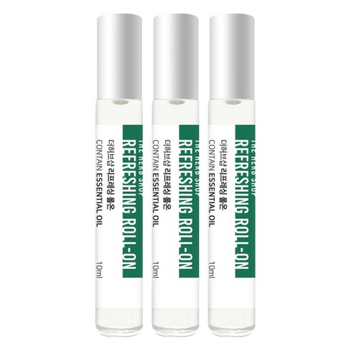 더허브샵 아로마 롤온 리프레싱, 3개, 10ml