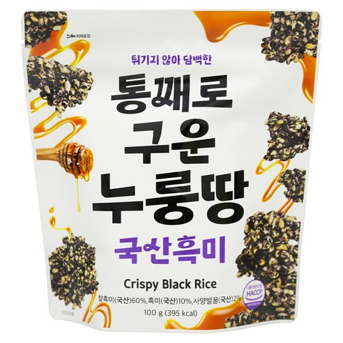 일일곡식 누룽땅 흑미, 100g, 1개