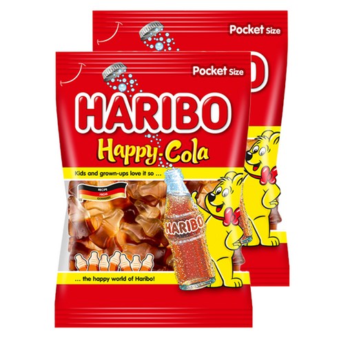 하리보 해피콜라, 200g, 2개