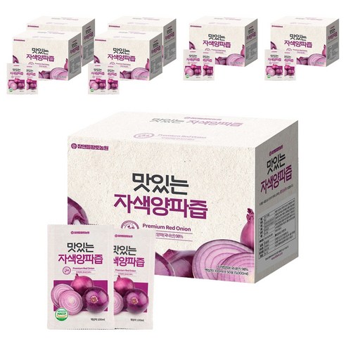 참앤들황토농원 국내산 맛있는 자색양파즙, 100ml, 350개