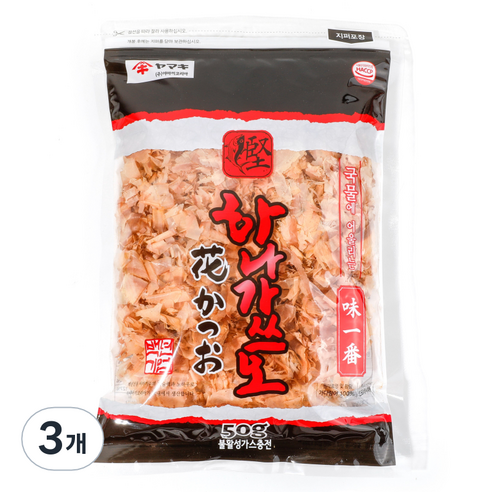 야마끼 하나 육수용 가쓰오부시, 50g, 3개