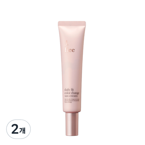 제이플리 데일리 핏 컬러 체인지 선크림 SPF 50+ PA++++, 40ml, 2개