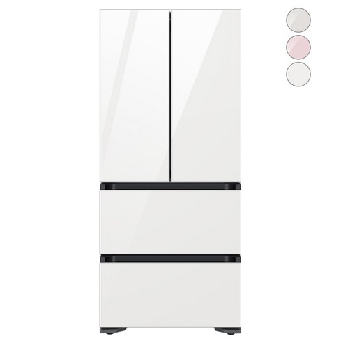 [색상선택형] 삼성전자 비스포크 프리스탠딩 김치냉장고 플러스 방문설치, RQ48A9402AP, 글램 화이트
