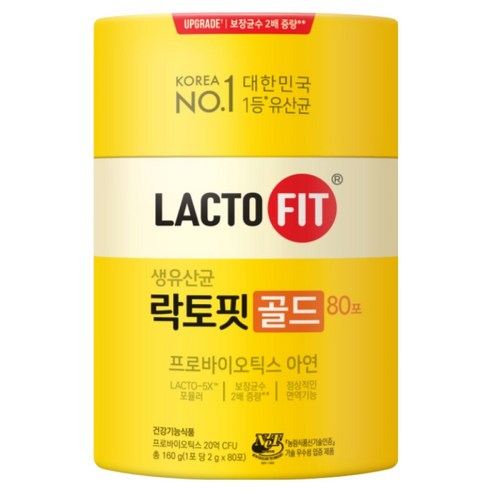 락토핏 정품 골드 80포, 160g, 1개