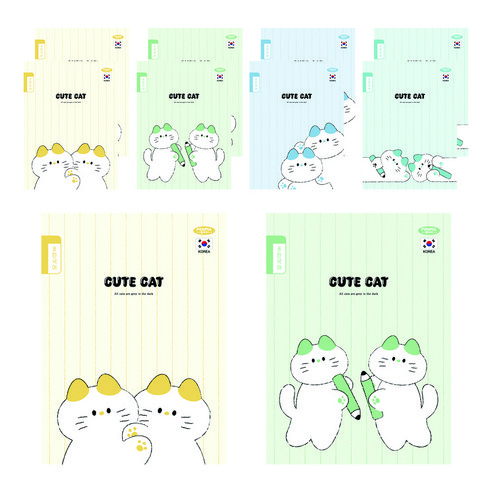 펜피아 1 000 초등 제본 8칸 국어 노트, 랜덤발송, 10개