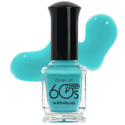 위드샨 60초 매니큐어 반투명 시럽 9ml, M14 하늘시럽, 1개