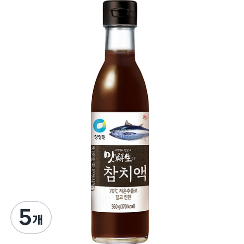청정원 맛선생 참치액, 560ml, 5개