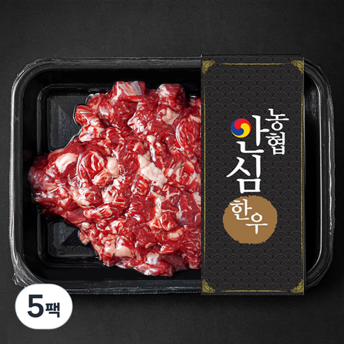 농협안심한우 양지 세절 1+등급 국거리용 (냉장), 300g, 5팩