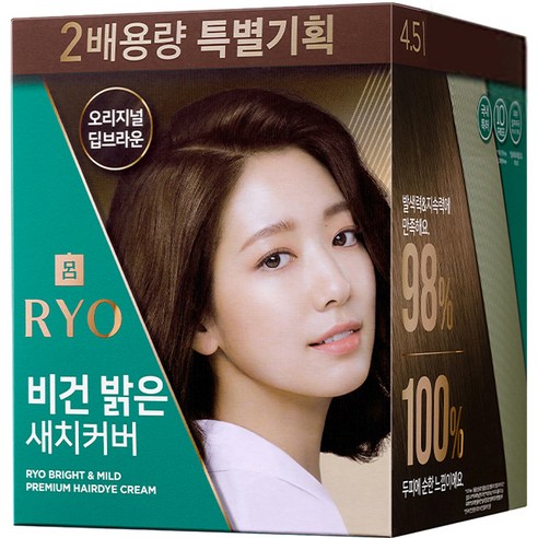 려 비건밝은새치커버 4.5 2배용량 기획 240g, 오리지널 딥브라운, 1개