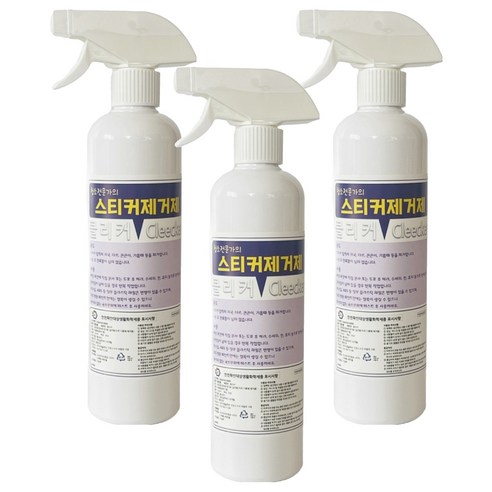 클리버 클리커 스티커 제거제 550ml, 3개