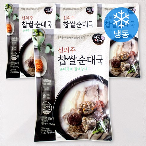 신의주찹쌀순대국 (냉동), 600g, 8개