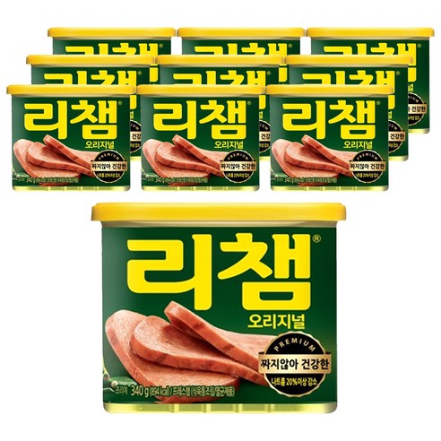 리챔 오리지널 햄통조림, 340g, 10개 식품