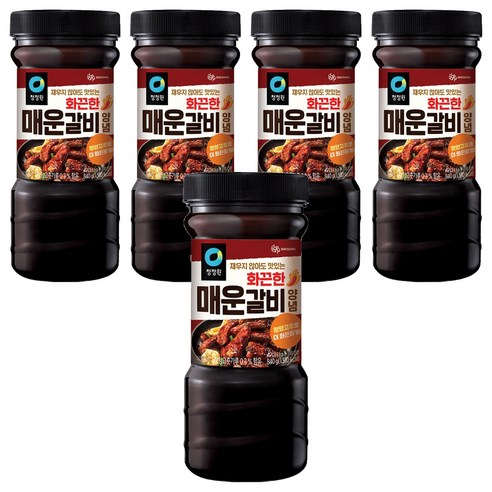 청정원 명가 화끈한 매운갈비 양념, 5개, 840g