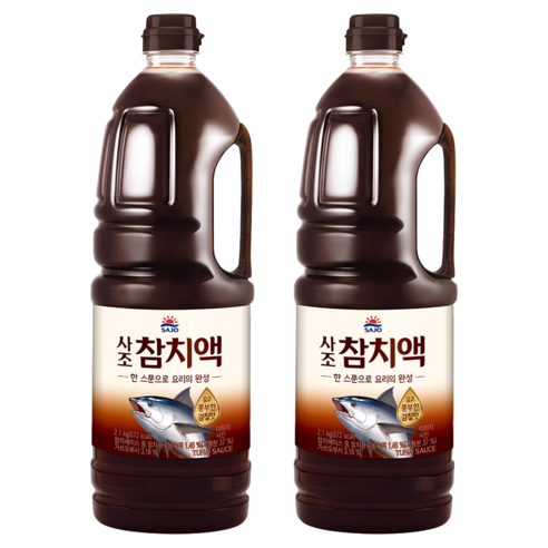 사조 참치액, 2.1kg, 2개