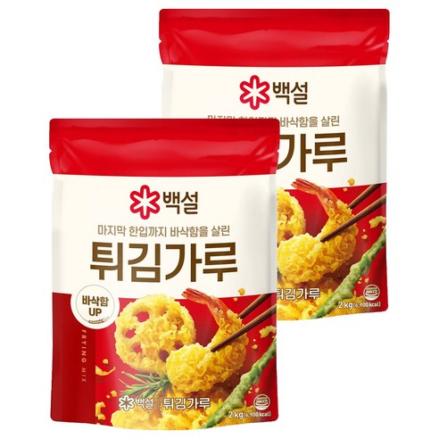 백설 튀김가루, 2kg, 2개