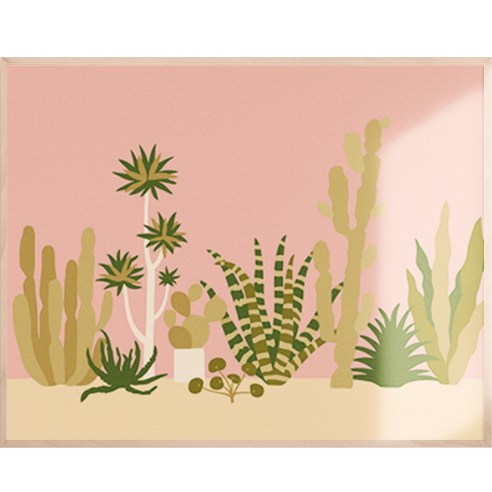 아트조이 물감 2배 DIY 명화그리기 40 x 50 cm, 선인장 정원, 1개