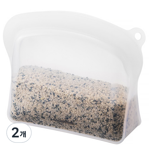 락앤락 프리미엄 실리콘 지퍼백 600ml, 1개입, 2개