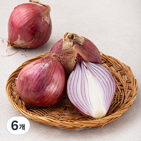 국내산 자색 양파, 1.5kg, 6개