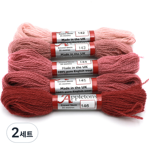 조이십자수 애플톤 울사 5종 세트, 2세트, 142, 143, 144, 145, 146