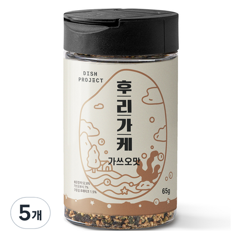 디쉬프로젝트 가쓰오맛 후리가께, 65g, 5개