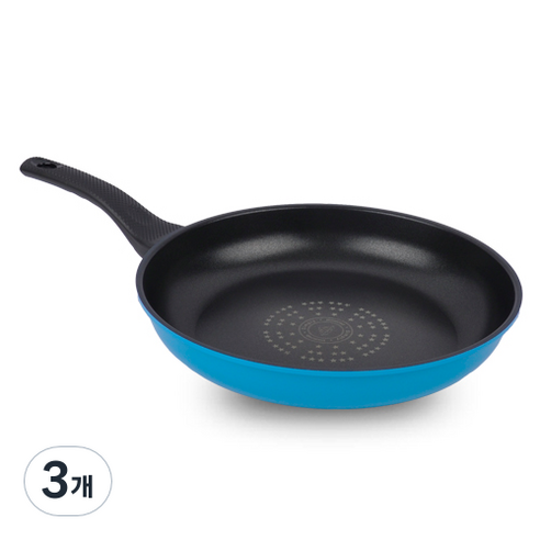 키친아트 프리미엄 파스텔 후라이팬, 30cm, 3개