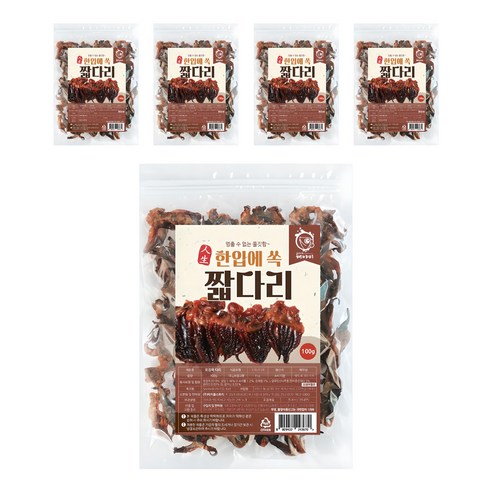 해야미 한입에 쏙 짧다리, 100g, 5개