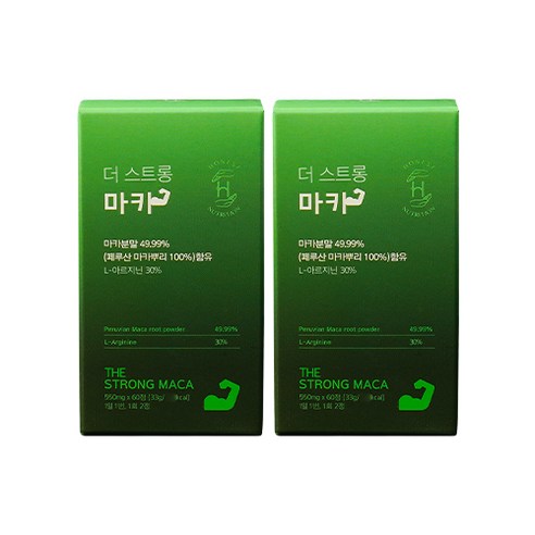 어니스트뉴트리션 더 스트롱 마카, 60정, 2개
