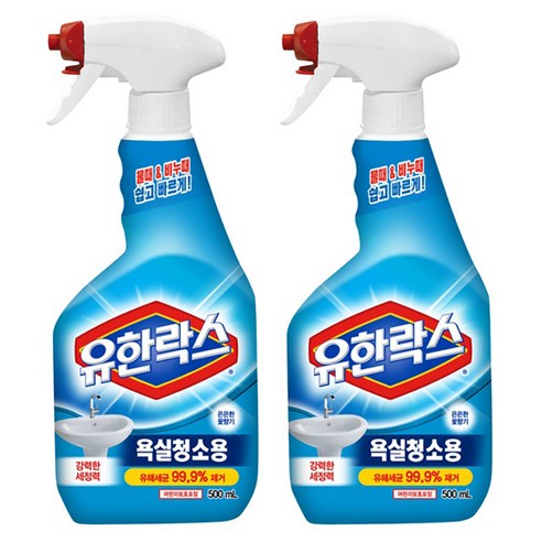 유한락스 욕실청소용 세정제, 900ml, 2개