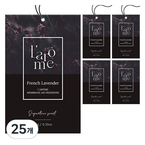 더허브샵 라홈 시그니처 종이 방향제 본품 프렌치라벤더, 10g, 25개