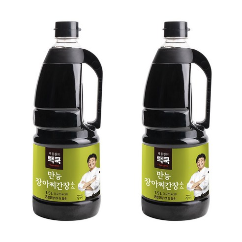 더본코리아 백종원의 만능 장아찌 간장소스, 1.5L, 2개