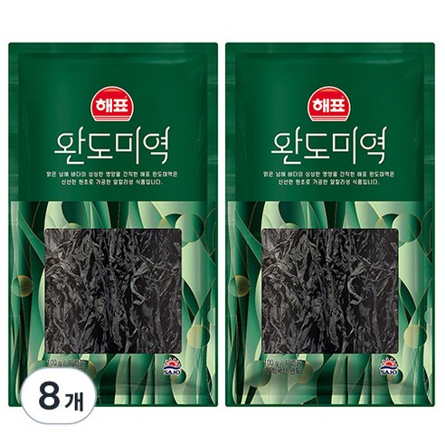 해표 완도 미역, 100g, 8개