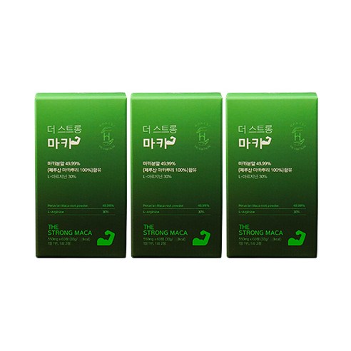 어니스트뉴트리션 더 스트롱 마카, 60정, 3개