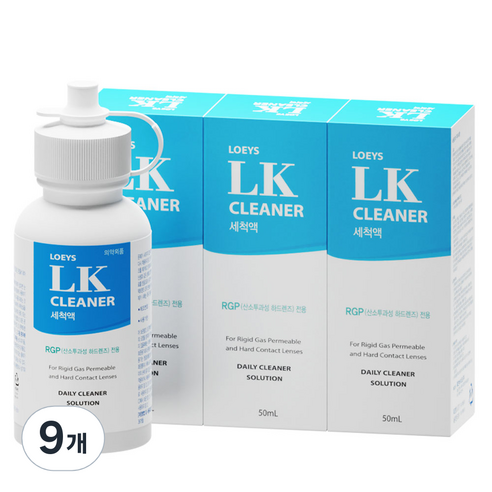 휴먼바이오 로이즈 LK클리너 세척액, 9개, 50ml
