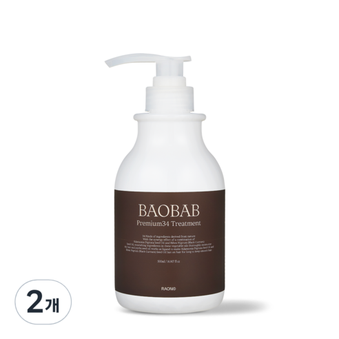 라온 바오밥 프리미엄34 트리트먼트, 2개, 500ml
