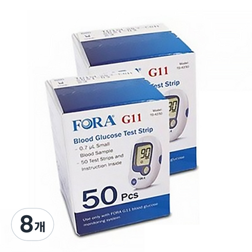 포라 G11 스트립 혈당시험지, 50개입, 8개