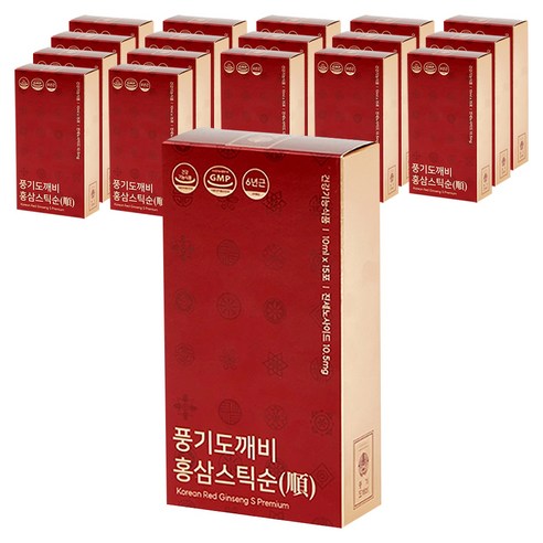 풍기도깨비 6년근 홍삼스틱 순 10ml X 15p, 150ml, 18박스