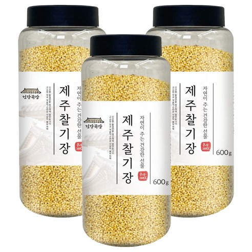 건강곡간 제주 찰기장, 600g, 3개