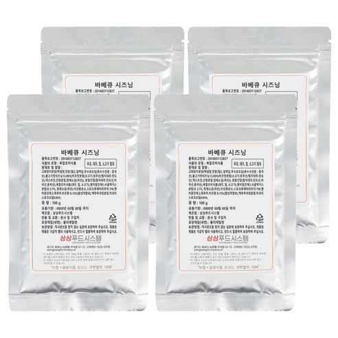 상상시즈닝 바베큐 시즈닝, 100g, 4개