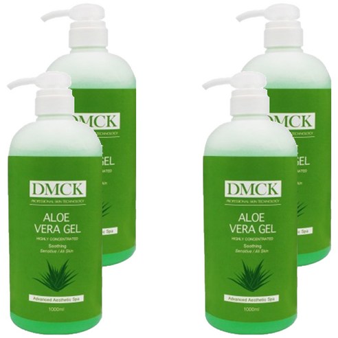 DMCK 알로에 베라 겔, 1000ml, 4개