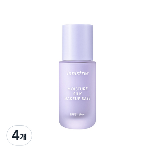 이니스프리 모이스처 실크 베이스 30ml, 1호 퍼플, 4개