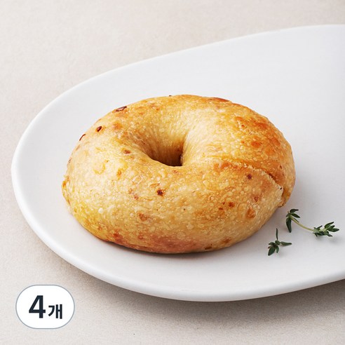 도제식빵 탕종 어니언 베이글, 100g, 1개입, 4개