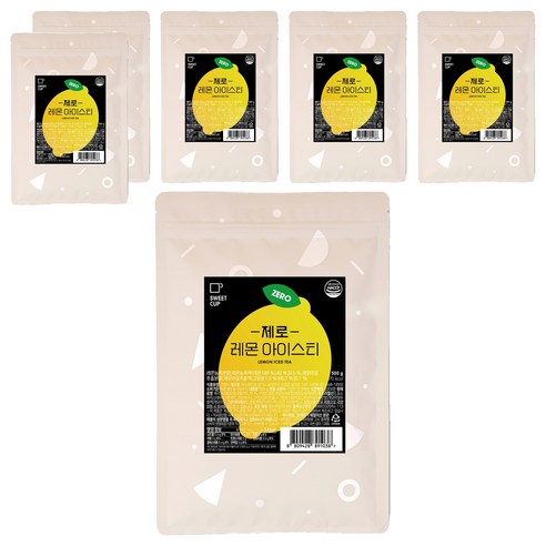 스위트컵 제로 레몬 아이스티 파우더, 500g, 1개입, 6개