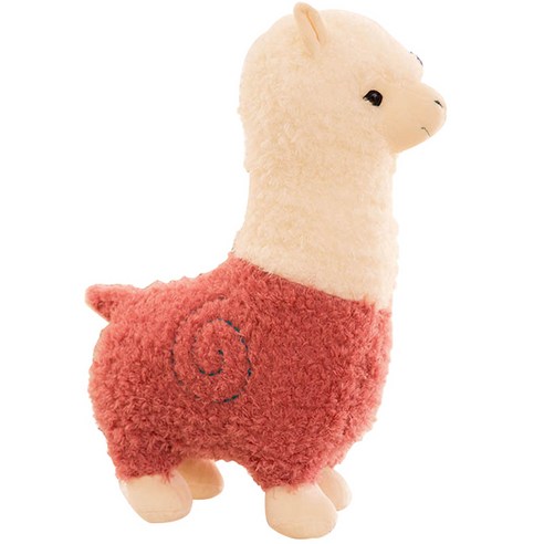 네이처타임즈 복슬복슬 알파카 인형, 핑크, 38cm